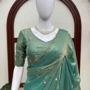 Designer Saree with Hand Work