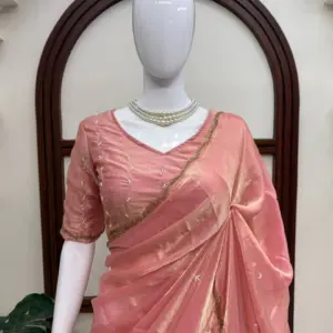 Designer Saree with Hand Work