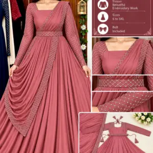 Rangoli Embroidery Anarkali Suit