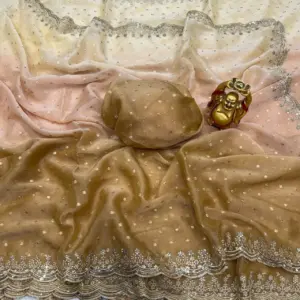 Moss Butti Sequinned Saree
