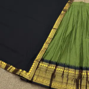 Kanchi Cotton Zari Woven Lehenga Set