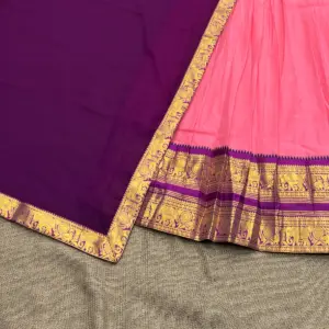 Kanchi Cotton Zari Woven Lehenga Set