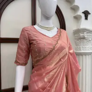 Designer Saree with Hand Work