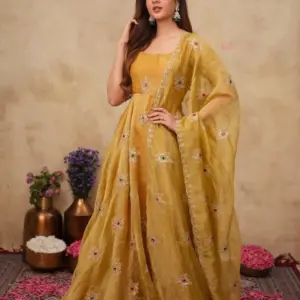 Designer Gown with Dupatta