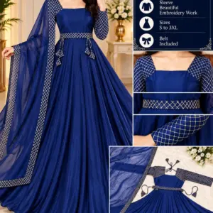 Rangoli Embroidery Anarkali Suit