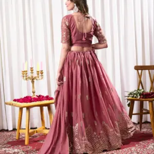 Georgette Embroidered Lehenga Choli Set