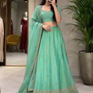 jaqard lehenga set