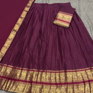 Kanchi Cotton Zari Woven Lehenga Set