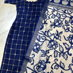 Kurti with Kalamkari Dupatta