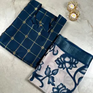Kurti with Kalamkari Dupatta