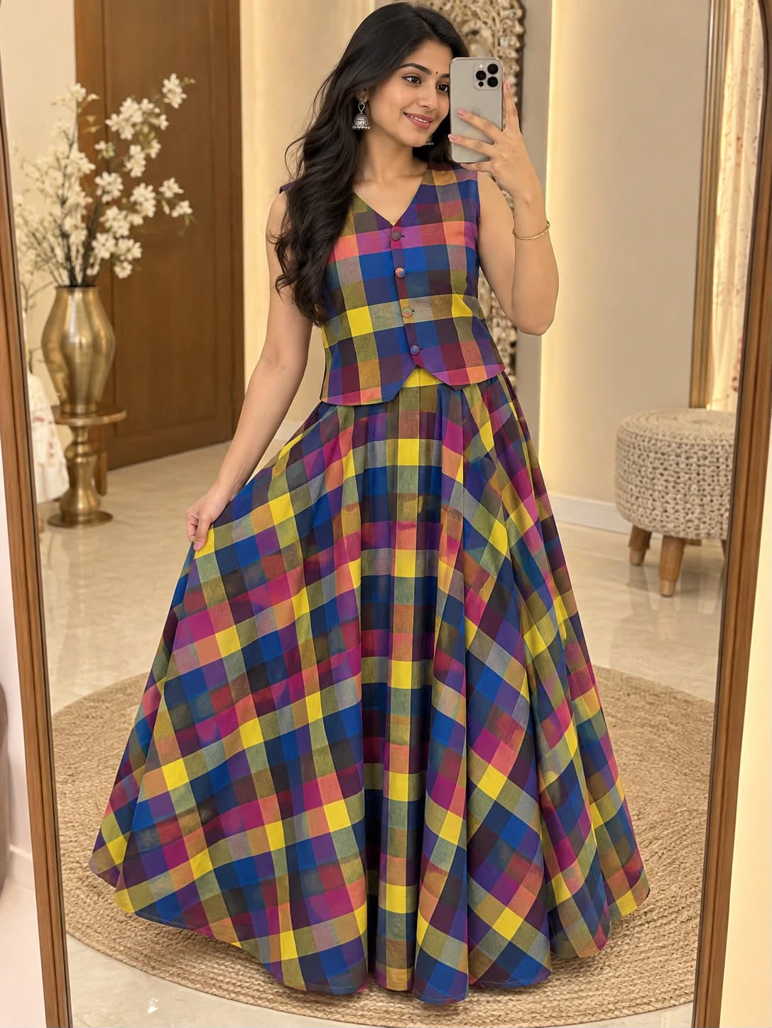 Madras Checks Co-ord Set