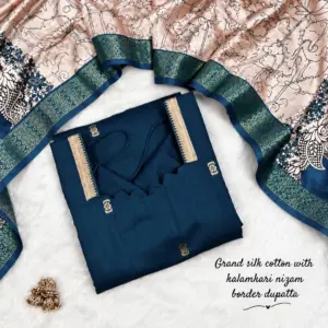 Cotton Top with Chennuri Silk Kalamkari Dupatta