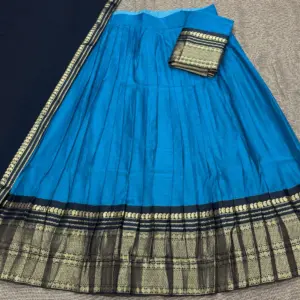 Kanchi Cotton Zari Woven Lehenga Set