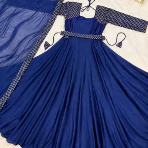 Rangoli Embroidery Anarkali Suit