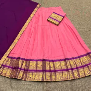 Kanchi Cotton Zari Woven Lehenga Set