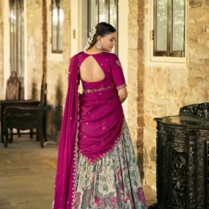 Vichitra Silk Lehenga