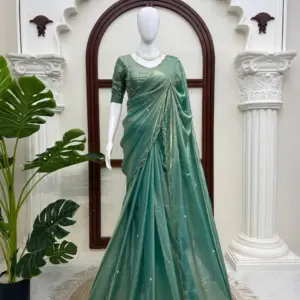 Designer Saree with Hand Work