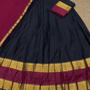 Kanchi Cotton Zari Woven Lehenga Set