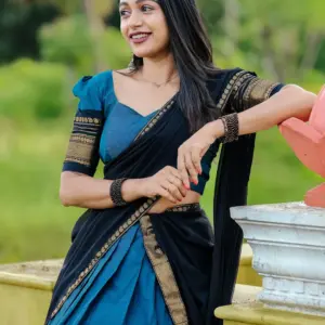 Kanchi Cotton Zari Woven Lehenga Set